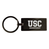 USCTrojans Block Grandparent Black Keychain